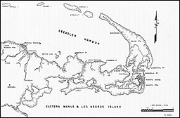 Map: Eastern Manus & Los Negros Island