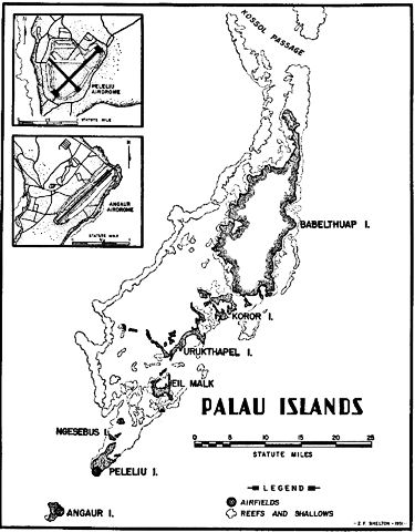 Map: Palau Islands