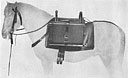 Figure 334. Method of fastening ammunition chest to pack saddle