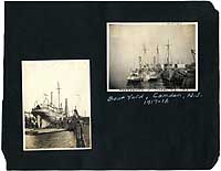 Album S-591, page 1: Boat Yard at Camden, New Jersey, circa 1917-1918