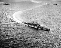 Photo # 80-G-385067:  British battlecruiser Renown at sea in the Indian Ocean area, 12 May 1944