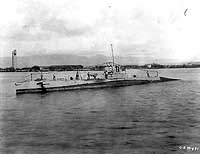 Photo # NH 41853:  USS R-1 at Pearl Harbor, circa 1923-1930