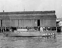 Photo # NH 42436:  USS SP-544 (ex-Sea Gull) underway in port, 23 Nov. 1918