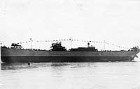 Photo # NH 65070:  S.S. Radnor afloat after launching at Chester, PA., 1918.  Photographed by J.E. Green.