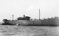 Photo # NH 70454:  USS Fairmont in harbor on a winter day, circa 1918-1919