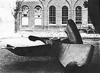 Photo # NH 70598:  USS Nipsic's propeller on display at the Mare Island Navy Yard