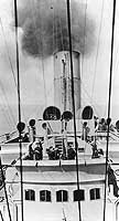 Photo # NH 82975:  Scene on USS Pocahontas' upper bridge, seen from her foremast in 1919