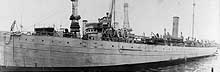 Photo # NH 84083:  USS Housatonic at the Boston Navy Yard, 28 March 1919