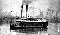 Photo # NH 91812: USS Fairplay on the Western Rivers, during the Civil War