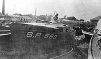 Photo # NH 100578:  USS Astrea at the Boston Navy Yard, circa 1917-1919