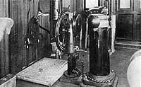 Photo # NH 103082:  Wheel house of USS Santa Teresa, circa 1918-1919