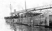 Photo # NH 103112:  USS Housatonic in port, 1919