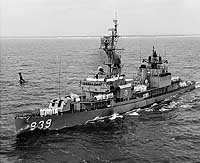 Photo # NH 107004:  USS Power underway off Florida, 21 June 1966. Photographed by PH1 R.L. Campbell