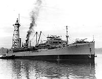 Photo # 80-G-1017209: USS Patoka off the Puget Sound Navy Yard, 16 January 1940, with two SOC seaplanes on board