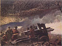 Painting: Canadian Field Guns Near Ortona