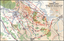 Map 11.--The Rhineland, Operation 'Blockbuster', 22 February-10 March 1945