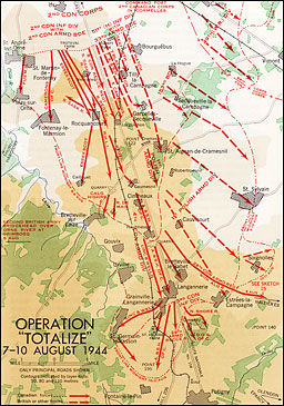 Map 4.--Operation TOTALIZE, 7-10 August 1944