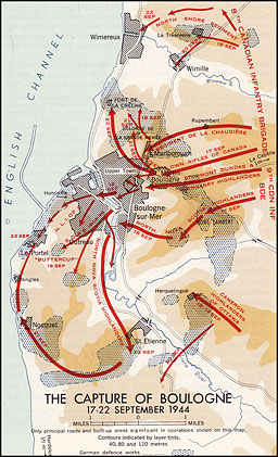 Map 7.--The Capture of Boulogne, 17-22 September 1944