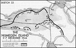 Sketch 33.--The Nijmegen Island, 2-7 December 1944