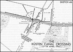 Sketch 46.--The Kusten Canal Crossing, 17-19 1945