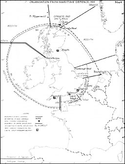 Map 4: Organisation from Maritime Defence, 1939