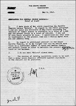 MEMORANDUM FOR GENERAL GEORGE MARSHALL