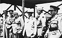 CHURCHILL AT PARACHUTE TROOP DEMONSTRATION, Fort Jackson, S. C.