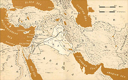 Map of the Middle East