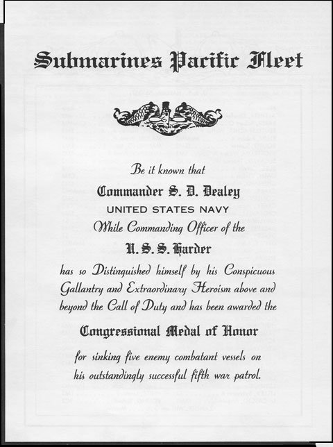 Medal of Honor Citation