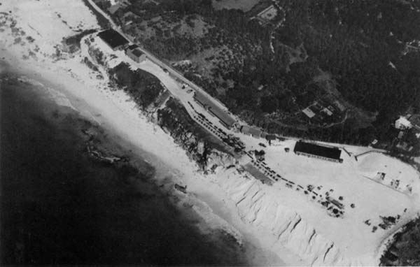 An aerial view of Antiaircraft Training Center, Bermuda