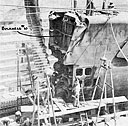 Photo 13-3: GROWLER (SS215). Port side view in Moreton Drydock, Brisbane