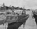 Photo 13-8: GROWLER (SS215). Undocking from Moreton Drydock on 1 May 1943